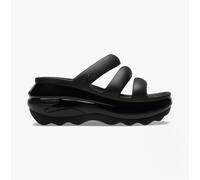 Crocs 209842-001 Mega Crush Triple Strap Womens Sliders Black Resin - Size UK 6