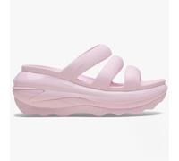 Crocs 209842-6ZW MEGA CRUSH TRIPLE STRAP Womens Sliders Pink Milk - UK 5