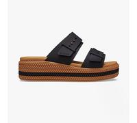 Crocs 209978-001 Brooklyn Woven Buckle Womens Sandals Black Resin - Size UK 4