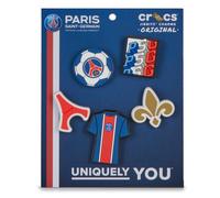 Crocs Unisex's Paris St Germain 5 Pack Shoe Charms, Multicolor, One Size