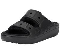 Crocs Unisex Baya Cozzzy Sandal, Black, 3 UK