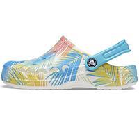 Crocs Unisex Baya Graphic Clog, Tropical/White Print, 12 UK