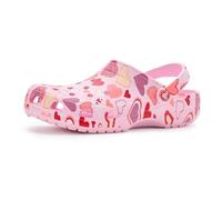 Crocs Baya Slide, Pink Milk/Hearts, 7 Women/5 Men