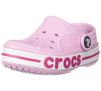 Crocs Bayaband Classic Children's Clogs for Boys and Girls, Lightweight and Secure Fit Ballerina Pink/Candy Pink Size 3 UK Child