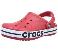 Crocs Bayaband Clogs, Unisex Clogs, Lightweight and Secure Fit Pepper/Navy Size 3 UK Men/ 4 UK Women