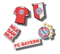 Crocs Unisex's Bayern FC 5 Pack Shoe Charms, Multicolor, One Size