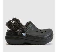 Crocs Black Classic Fleece Lined Clog Toddler Slippers UK 10 (EU 28)