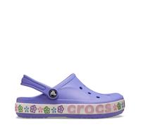 Crocs Boys Boy's Junior Bayaband Flower Band Clog in Violet - Size UK 13 Kids