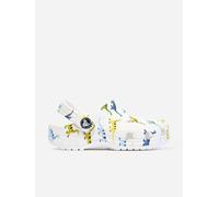 Crocs Boys Classic Character Dino Print Clog in White - White - EU 19 - 20 UK 4 US 4