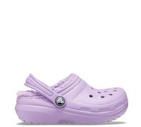 Crocs Boys Classic Lined Clogs in Orchid - Purple - Size UK 5 Infant
