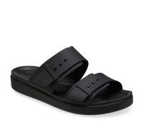 Crocs Brooklyn Buckle Low Sandal BLACK SIZE 4