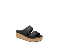 Crocs Women's Brklyn Cork Flat Sandals 6 (38-39) Black