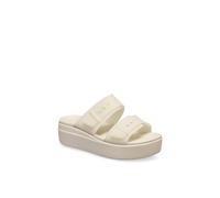 Crocs Brooklyn Buckle Low Wedge In Off White Off White 4