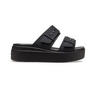 Crocs Sandals Brooklyn Buckle Low Wedge Women's Black