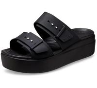 Crocs | Women | Brooklyn Buckle | Sandals | Black | 7