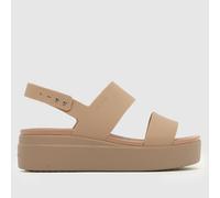 Crocs Brooklyn Low Wedge Sandals in Beige UK 6 (EU 39)