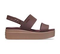 Crocs Sandals Brooklyn Low Wedge - Women's Black UK 4