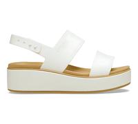 Crocs Women, Brooklyn Matte Wrap Low Wedge, Chalk/Tan, 5 UK Women