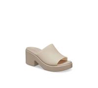 Crocs Brooklyn Slide Heel In Taupe Taupe 7