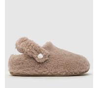 Crocs Brown Classic Cozzzy Toddler Slippers UK 7 (EU 24)