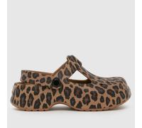 Crocs Brown Multi Classic Mary Jane Clog Girls Junior Sandals UK 2 (EU 34)