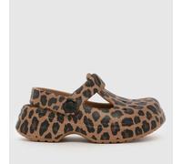 Crocs Brown Multi Classic Mary Jane Clog Girls Toddler Sandals UK 7 (EU 24)