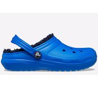 Crocs Childrens Unisex Classic Lined Clog Junior - Blue Nylon - Size UK 11 Kids