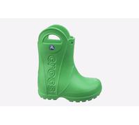 Crocs Childrens Unisex Handle It Rain Boot WATERPROOF Junior - Green Resin - Size UK 1 Infant