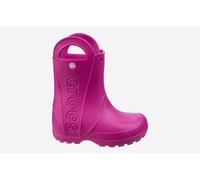 Crocs Childrens Unisex Handle It Rain Boot WATERPROOF Junior - Pink Resin - Size UK 2 Infant