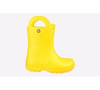 Crocs Childrens Unisex Handle It Rain Boot - Yellow Rubber - Size UK 6 Infant
