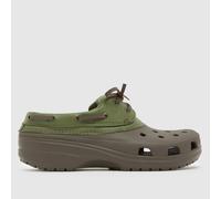 Crocs Classic Boat Sandals in Green Multi UK 8 (EU 43)
