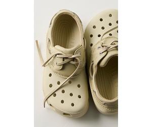 Crocs Classic Boat Shoes Shoe at Free People in Bone Moth, Size: US 9 - female