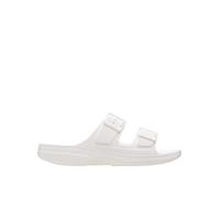 Crocs Classic Buckle Sandal, White, Size 8, Women White