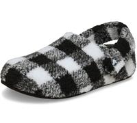Crocs Classic Buffalo Check Cozzzy Slipper Black/White Size 4 UK Men/ 5 UK Women