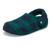 Crocs Classic Buffalo Check Cozzzy Slipper Hosta/Navy Size 7 UK Men/ 8 UK Women