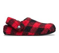 Crocs Classic Buffalo Check Cozzzy Slipper Varsity Red/Black Size 3 UK Men/ 4 UK Women