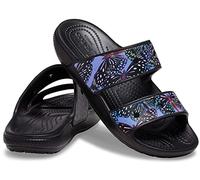 Crocs Classic Butterfly Kids Sandals, Black, Multicoloured, 36 EU