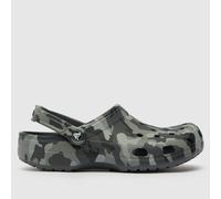 Crocs Classic Camo Clog Sandals in Grey UK 8 (EU 43)
