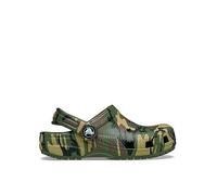 Crocs Unisex Kids Clog, Classic Camouflage Clog, Army Green/Multi, 7 UK Child