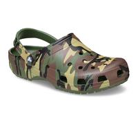 Crocs Classic Camouflage EVA Mens Army Green Clogs - Size UK 12
