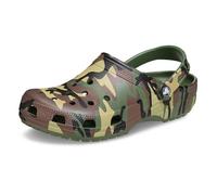 Crocs | Unisex | Classic Camouflage | Clogs | Army Green / Multi | W10/M9