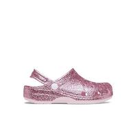 Crocs Classic Chunky Glitter Clog K, Pink, Size 1 Older Pink