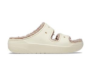 Crocs Classic Cozzzy Sandal Bone/Mushroom Size 8 UK Men/ 9 UK Women