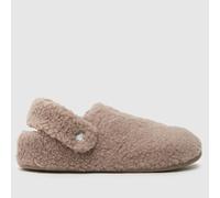 Crocs Classic Cozzzy Slippers in Beige UK 6