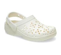 Crocs Classic Floral Cut Out Clog Chalk