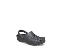 (Black, 6 (Adults')) Crocs Classic Floral Cut Out Thermoplastic Black Sand Clogs