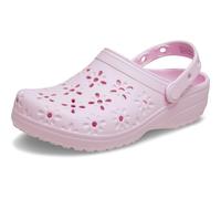 Crocs Classic Floral Cut-Out Clog Pink Milk Size 5 UK Men/ 6 UK Women
