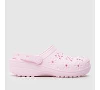 Crocs Clogs (Shoes) Classic Floral Cut Out Clog in Pink 7