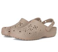 Crocs | Unisex | Classic Floral Cut-Out | Clogs | Taupe | W5/M4