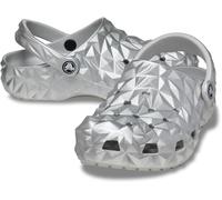 Crocs Classic Geometric Clog, Unisex-Adult, 0, silver, 7 Women/5 Men